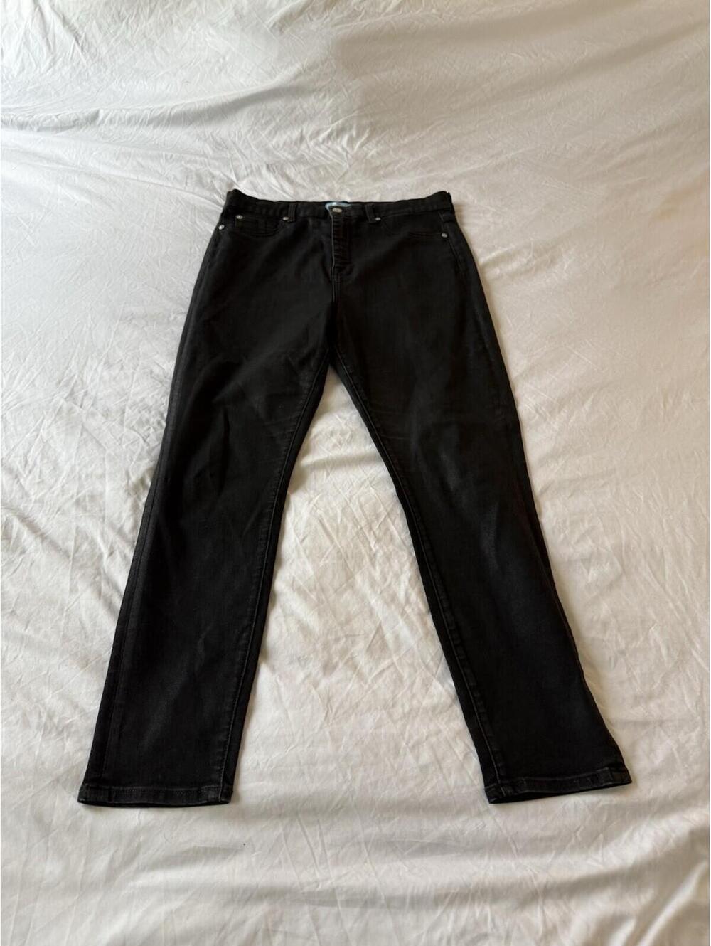 7 For All Mankind Jeans Womens 32 Skinny Stretch Hem Blair Denim Pants 154